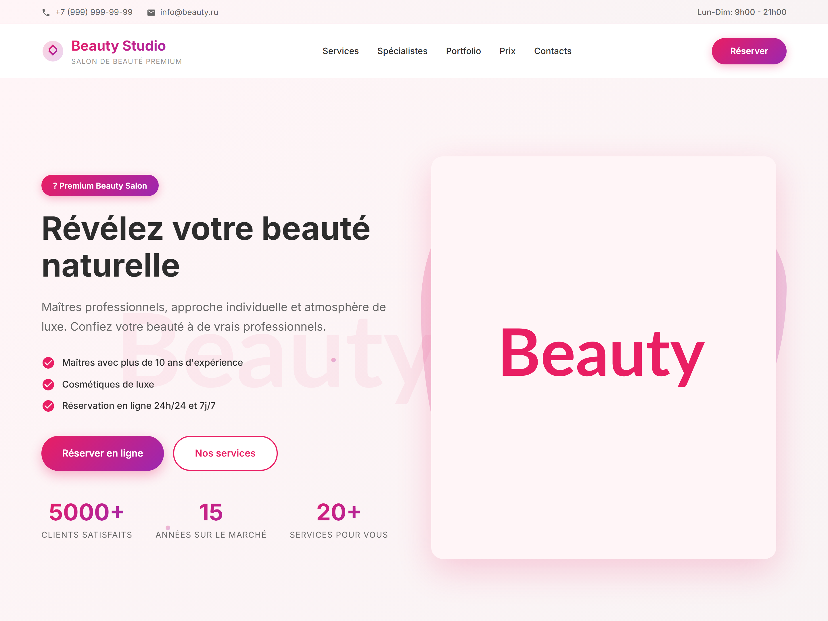 Salon de Beauté Pro