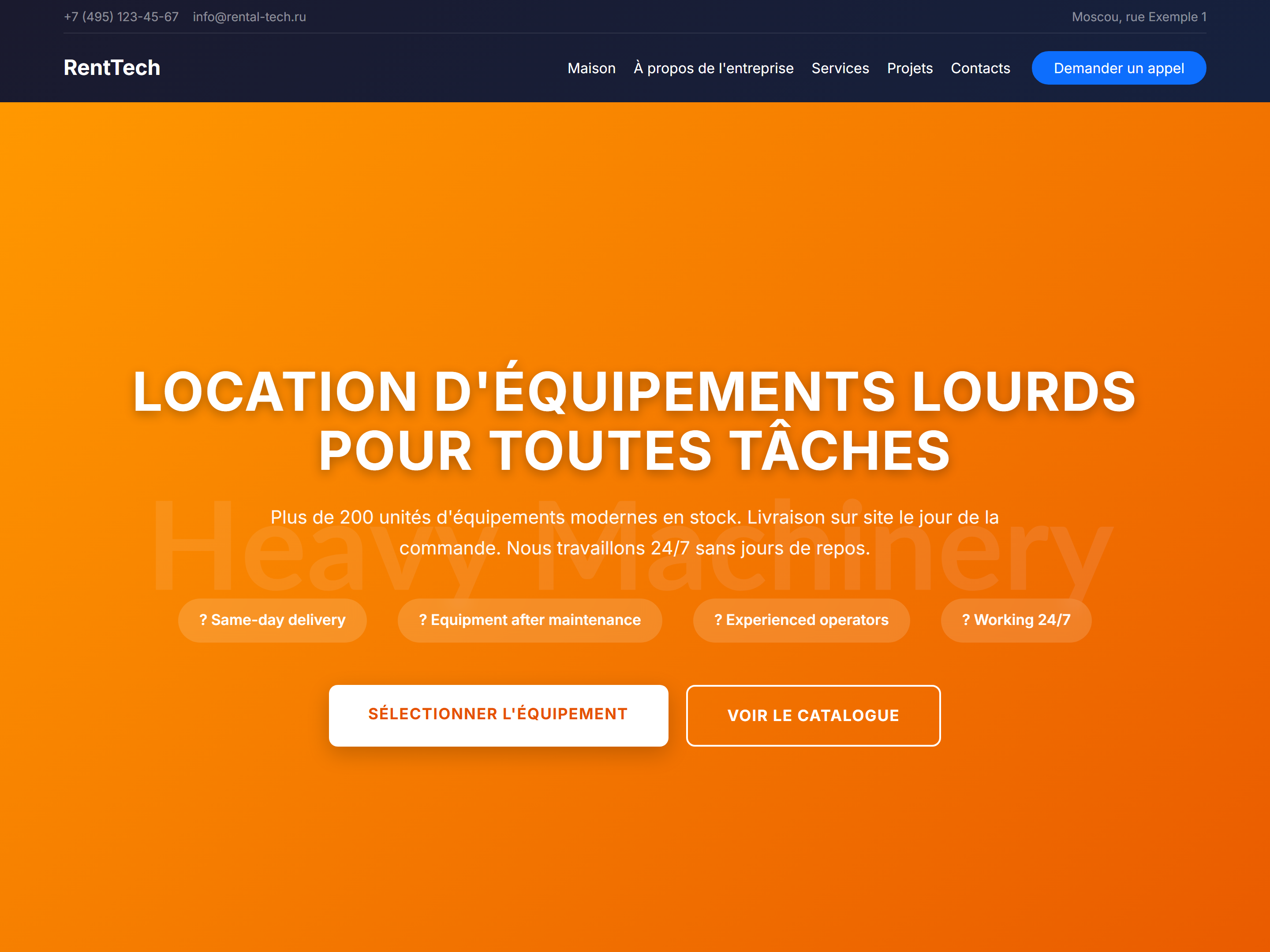 Location d'Engins Lourds