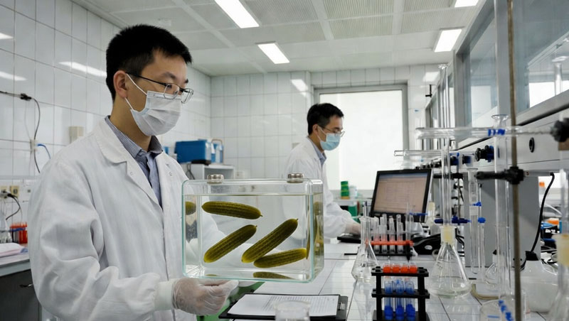 La Chine a développé une batterie entièrement écoéconomique dont l’électrolyte est même adapté à la mise en saumure des concombres.