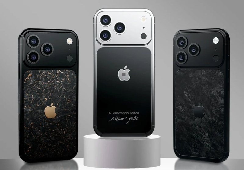Caviar a lancé un iPhone 17 exclusif pour le 50e anniversaire d'Apple, même avec la « bascule de plongée » de Steve Jobs en option.