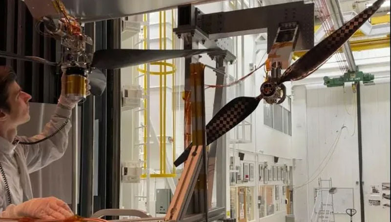 La NASA a testé les pales du futur hélicoptère martien à une vitesse supersonique.