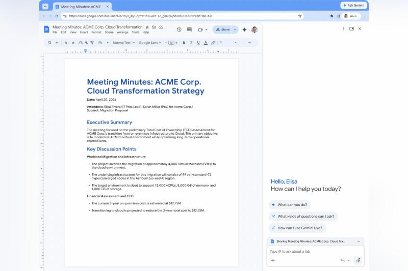 Google a transformé Chrome en un navigateur automatique complet pour l'environnement Workspace