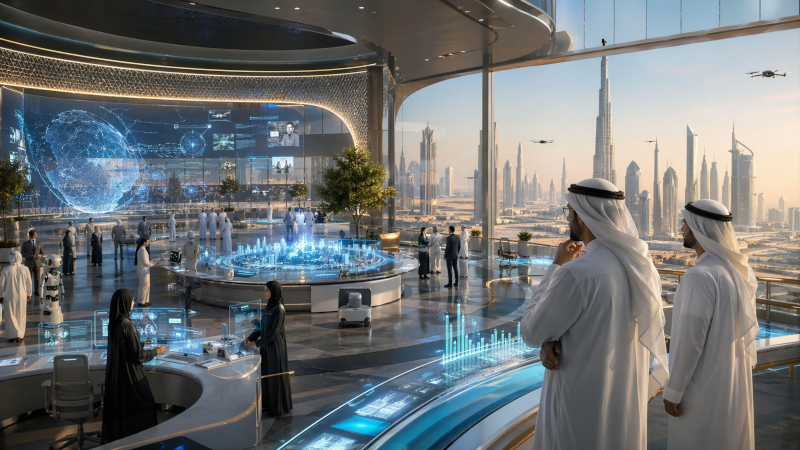 Les Émirats arabes unis prévoient de transférer sur une période de deux ans 50 % du secteur public sous le contrôle d’une intelligence artificielle agencée.