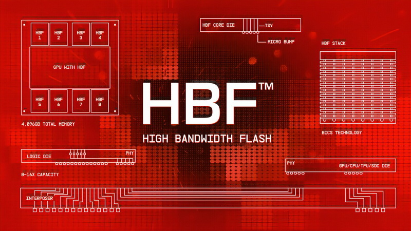 SK Hynix et SanDisk ont commencé la standardisation de High‑Bandwidth Flash, mémoire intermédiaire entre HBM et SSD