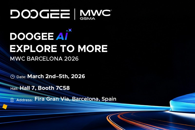 Doogee présentera lors du MWC 2026 des gadgets intelligents, un smartphone sécurisé et Visible AI.