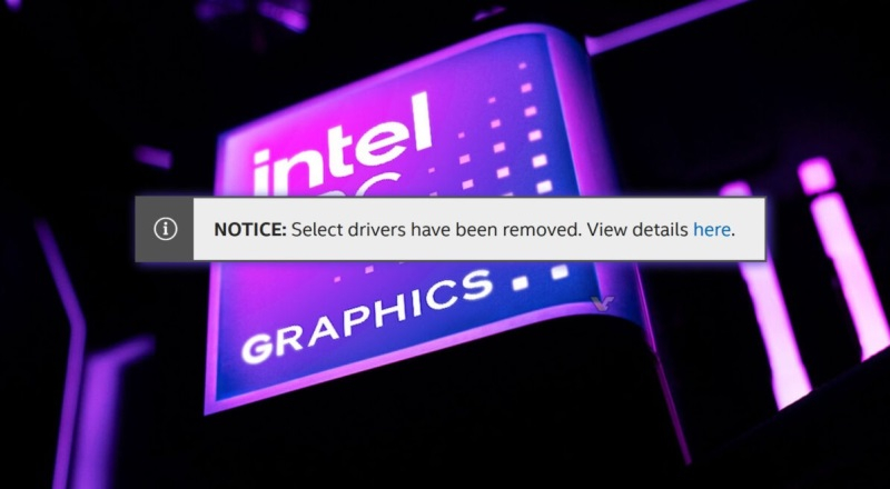Intel a mis à jour son site en supprimant les pilotes obsolètes de la carte graphique intégrée pour les processeurs Core de la 7ᵉ à la 10ᵉ génération.
