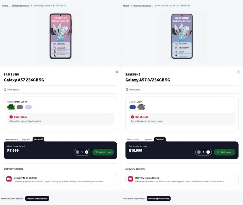 Samsung présentera bientôt les modèles Galaxy A57 et Galaxy A37 – les détails des caractéristiques ont été révélés dans une fuite.