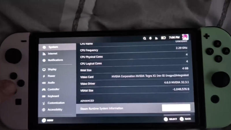 La Nintendo Switch prend désormais en charge Steam