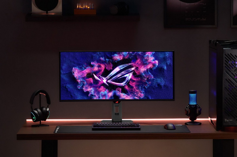 Asus a présenté un nouveau moniteur tactile portable ROG Strix XG129C (12,3") et un moniteur OLED de jeu ROG Strix XG34WCDMS (34")