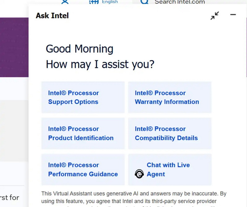 Intel a intégré l'intelligence artificielle dans son service d'assistance, mais elle fournit des recommandations inappropriées et risquées.