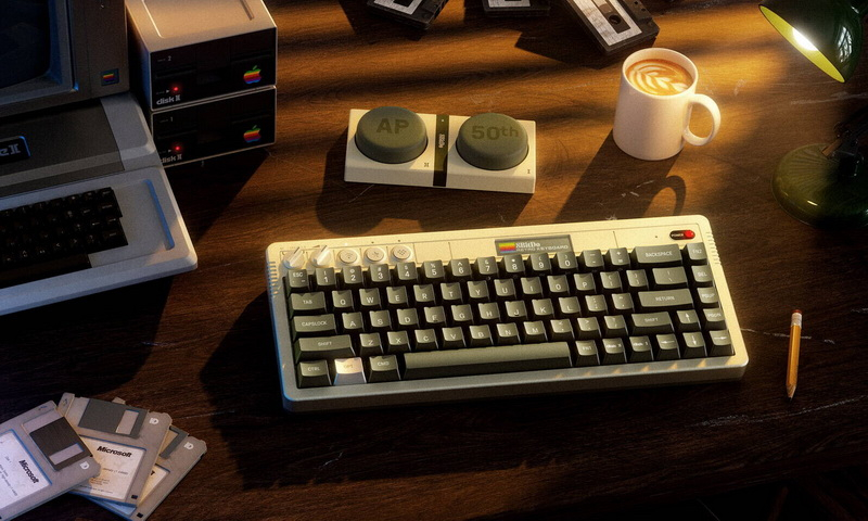 La clavier mécanique de style rétro 8BitDo Retro 68 AP50 coûte 500 dollars et est inspiré d'Apple II