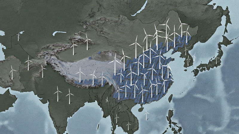 La Chine et l'Inde développent la puissance énergétique verte mondiale, tandis que les pays du G7 restent en retard sur les progrès.
