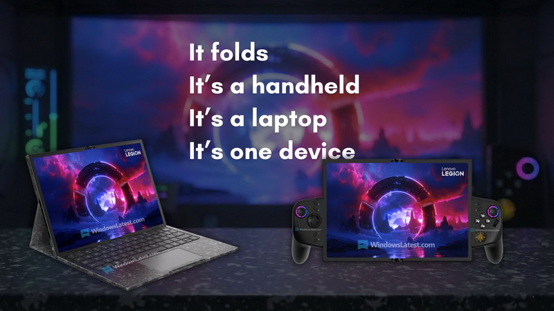 Lenovo présente à la MWC 2026 une console de jeu portable conceptuelle, Legion Go, dotée d’un écran flexible.