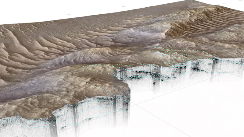 Le rover Perseverance a découvert une ancienne delta fluviale sous la surface martienne.