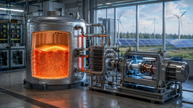 Les ingénieurs finlandais ont utilisé un moteur Stirling pour produire de l'électricité à partir du sable chaud