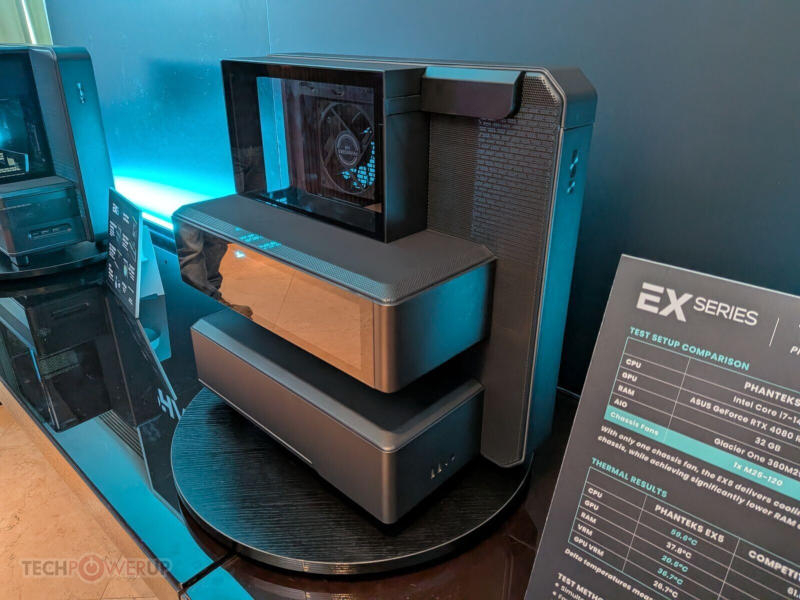 Phanteks a présenté une large gamme de boîtiers, ventilateurs et alimentations lors du Computex 2026