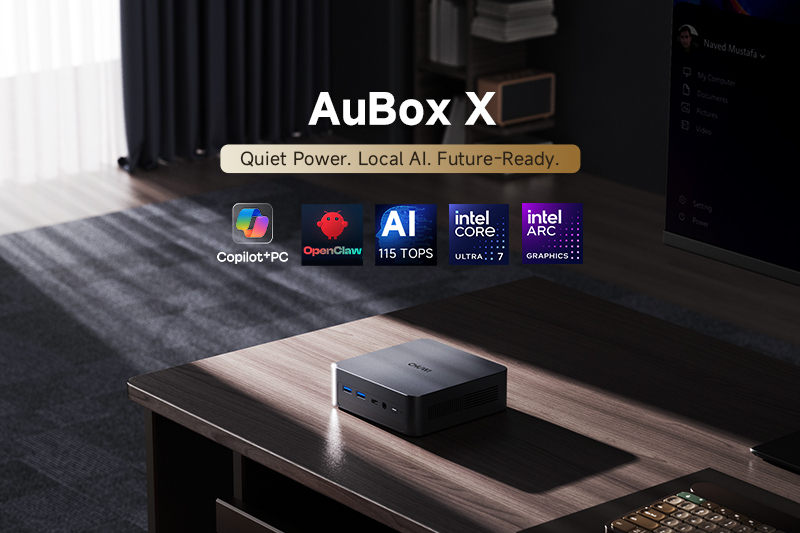 Chuwi a lancé le nouvel ordinateur compact AuBox X équipé d’un processeur Intel Core Ultra.