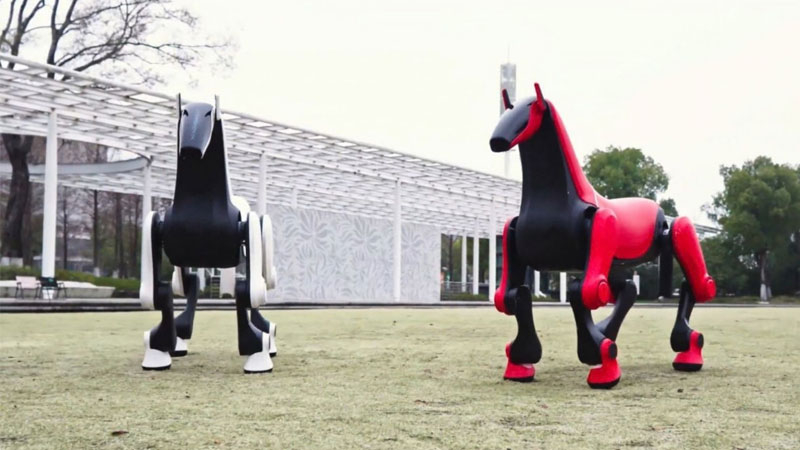 Les ingénieurs chinois ont développé un « robotonya », capable de transporter un cavalier jusqu’à 50 kg sur des terrains accidentés