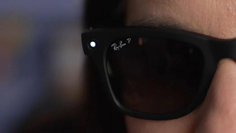 Le Meta peut intégrer la reconnaissance faciale via l’appareil photo des lunettes.