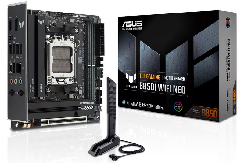 Asus a lancé la première carte mini‑ITX de la série TUF – le modèle TUF Gaming B850I WIFI Neo pour processeurs Ryzen