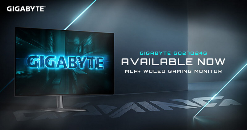 Gigabyte a présenté le nouveau moniteur de jeu WOLED 27 pouces GO27Q24G, avec une résolution QHD et un taux de rafraîchissement de 240 Hz