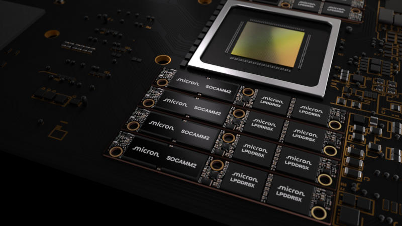 Micron a présenté la première mémoire LPDDR‑SOCAMM2 au monde d’une capacité de 256 Go, idéale pour l’IA.