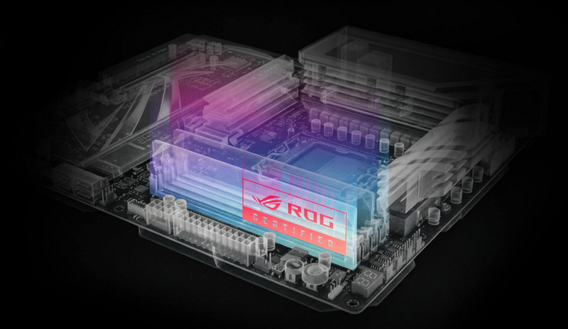 Asus a confirmé la compatibilité de 17 modules DDR5 avec les cartes mères ROG.