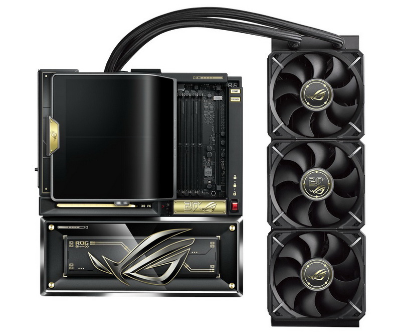 Asus a intégré à la carte mère premium ROG Crosshair X870E Edition 20 un écran OLED géant et un SJO de 360 mm.