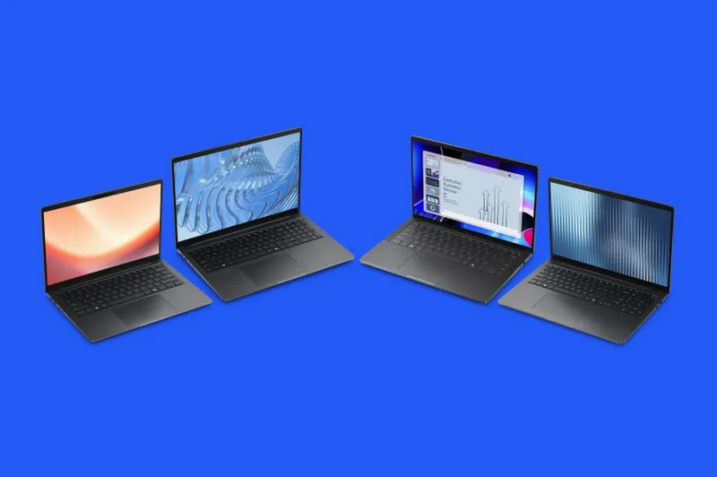 Dell a lancé de nouveaux modèles de portables Pro‑notebook, qui sont désormais plus légers et équipés de processeurs Intel et AMD plus modernes.